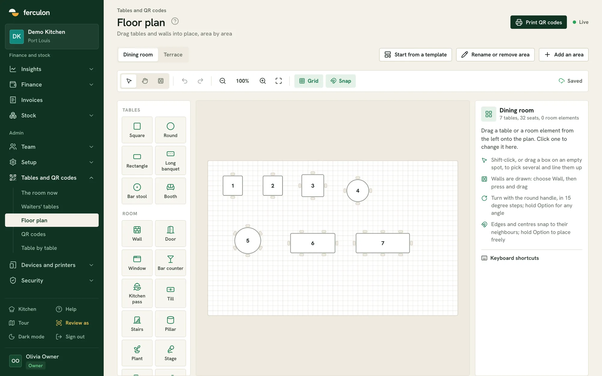 The floor plan designer